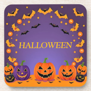 Festlicher Halloween-Hintergrund Getränkeuntersetzer