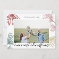 Festlicher Kiefernzweig fröhlichstes Weihnachtsfam