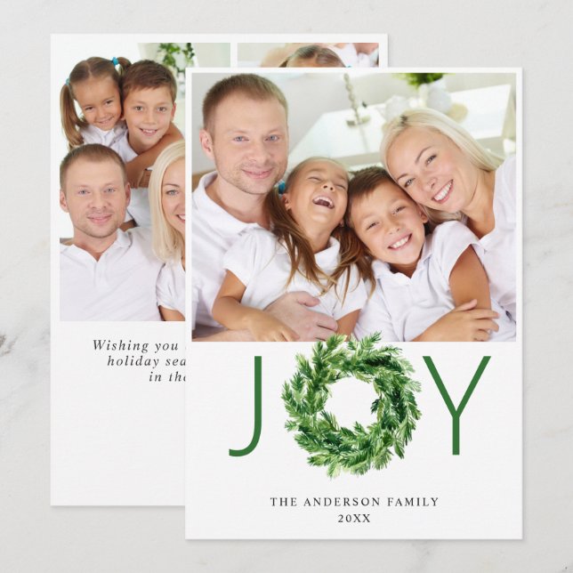 Festlicher Kiefernzweig Weihnachten 4 FOTO (Vorne/Hinten)