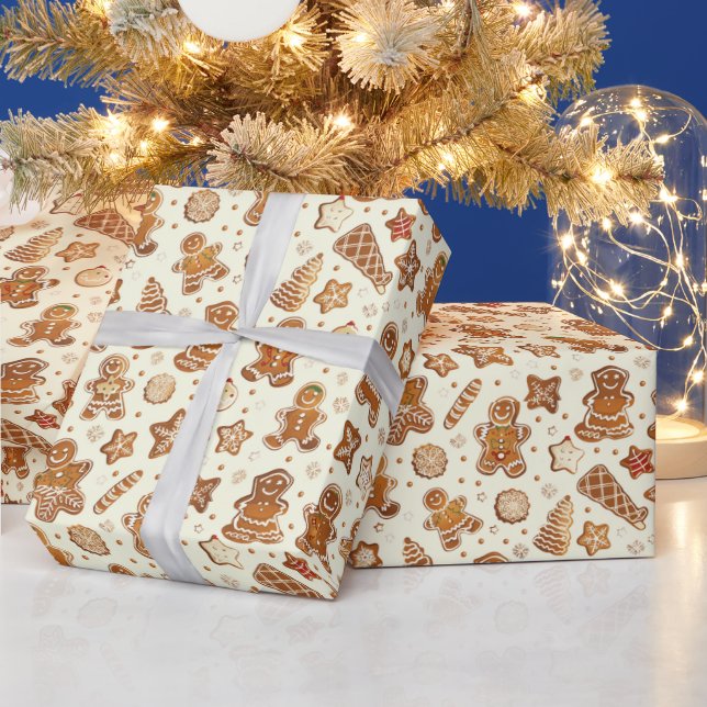 Festlicher Lebkuchen Urlaub Geschenkpapier (Feiertage)