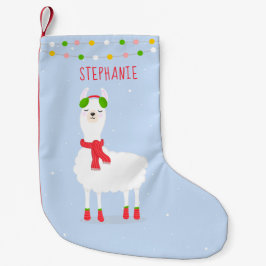 Festlicher Llama Weihnachten Kleiner Weihnachtsfes Kleiner Weihnachtsstrumpf