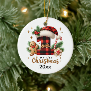 Festlicher Name des Babys Keramik Ornament