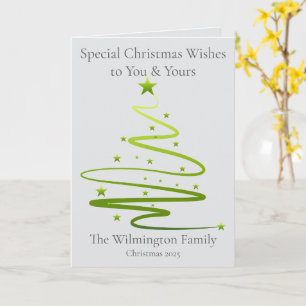 Festlicher Razzle Dazzle Familienweihnachtswagen Karte