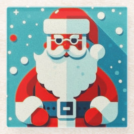 Festlicher Santa Claus Untersetzer