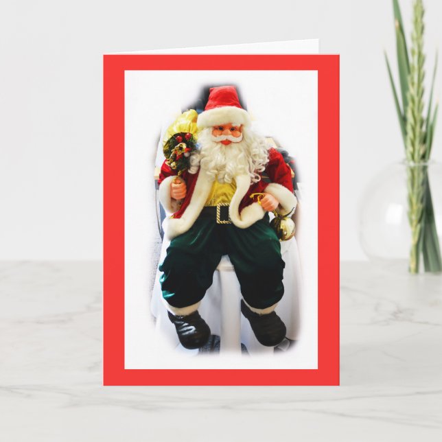Festlicher Santa Feiertagskarte (Vorderseite)