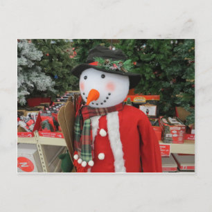 Festlicher Schneemann, 2 Postkarte