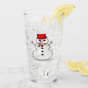 Festlicher Schneemann-Glasbecher Glas