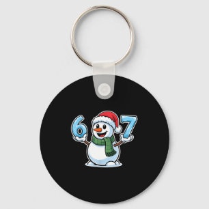 Festlicher Schneemann Weihnachten Winterfreude 67 Schlüsselanhänger