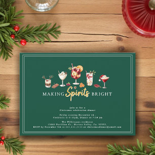 Festlicher SpaßHoliday Cocktail Dinner Party Einladung