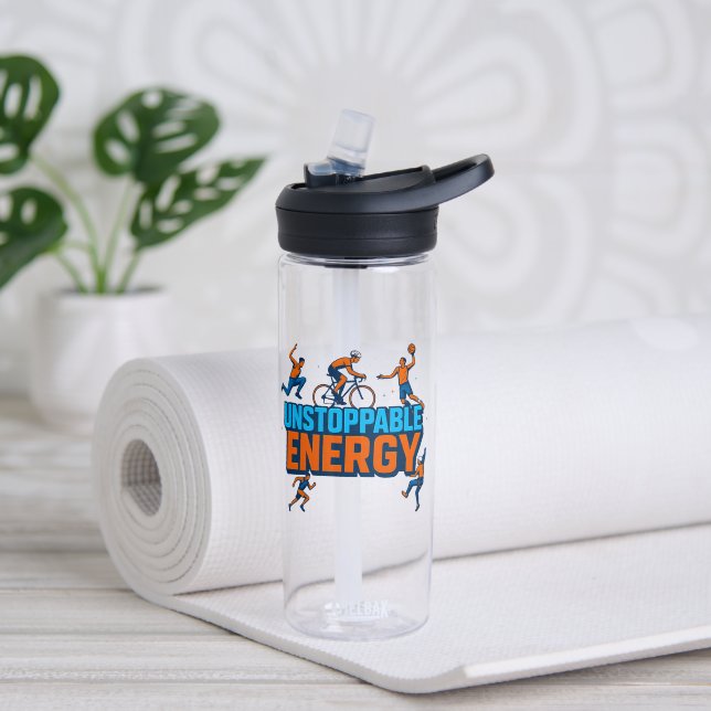 Festlicher Sportsgeist - Wasserflasche für den Url Trinkflasche (Yoga (gedreht))
