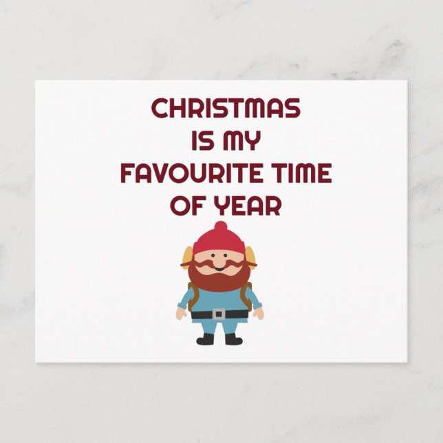 Festlicher Urlaub Postkarte (Vorderseite)