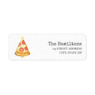 Festlicher Urlaub Weihnachtsbaum Pizza Pepperoni
