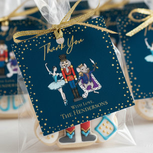 Festlicher Weihnachts-Nussknacker-Ballett-Marine-D Geschenkanhänger