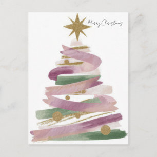 Festlicher Weihnachtsbaum-Gruß Postkarte