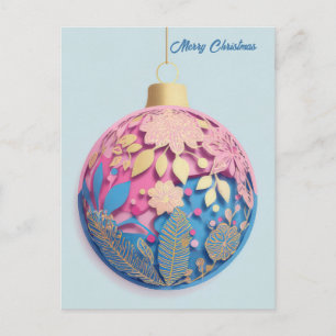 Festlicher Weihnachtsbaum-Gruß Postkarte