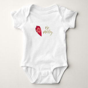 Festlicher Weihnachtsbaumschmuck Seid Fröhlich Baby Strampler