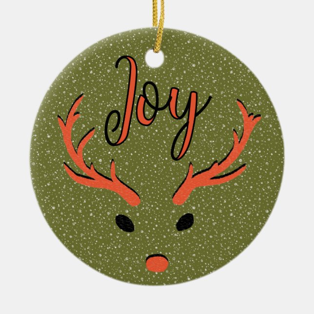 Festlicher Weihnachtsfreund Custom Family Foto Url Keramik Ornament (Vorne)
