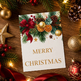 Festlicher Weihnachtsgirlande Frohe Weihnachten Fe