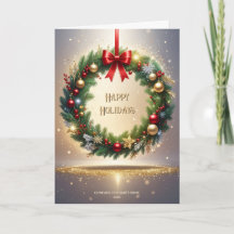 Festlicher Weihnachtskranz Urlaub