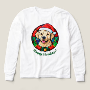Festlicher Weihnachtsmann-Hund-Cartoon