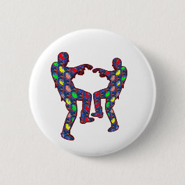 FESTLICHER ZOMBIE-TANZ BUTTON
