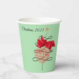 Festliches Bauble Weihnachtsfest Party Pappbecher