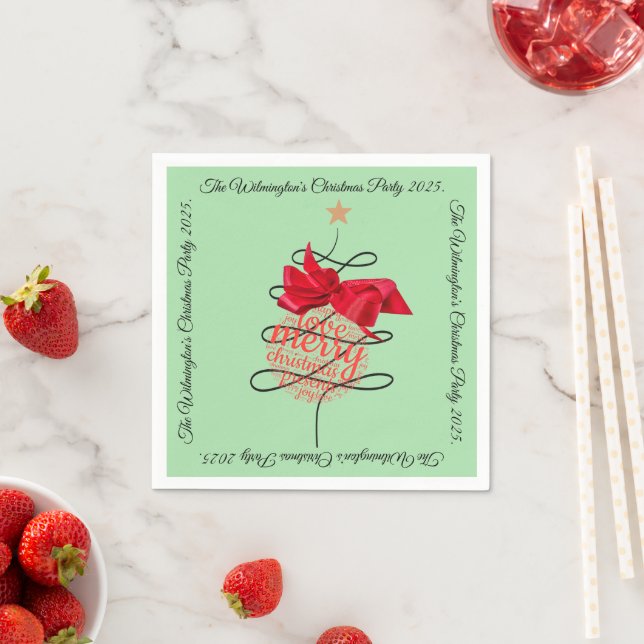 Festliches Bauble Weihnachtsfest Party Serviette (Beispiel)