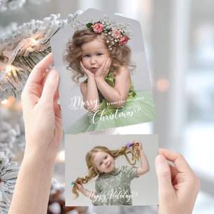 Festliches Brauchtum Frohe Weihnachten Skript Foto All In One Einladung