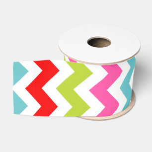 Festliches Chevron-Muster – Retro-Feiertagsstreife Ripsband