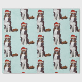 FESTLICHES COLLIE Packpapier