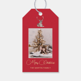 Festliches Foto mit Winterfest Geschenkanhänger