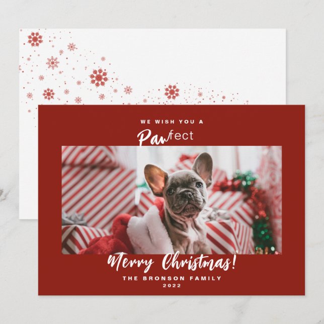 Festliches Foto Weihnachten Weihnachten Weihnachts (Vorne/Hinten)