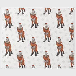 FESTLICHES FUCHS u. EULE Packpapier