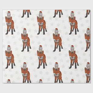 FESTLICHES FUCHS u. EULE Packpapier