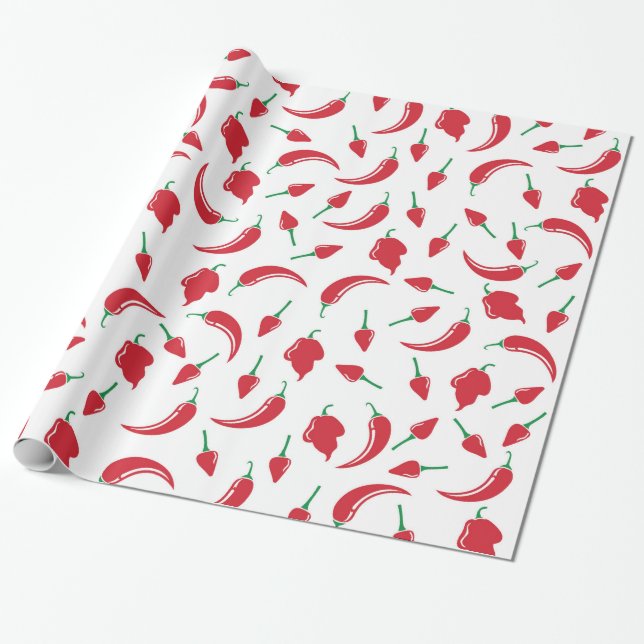 Festliches heißes Chili-Pfeffer-Verpackungs-Papier Geschenkpapier (Ungerollt)