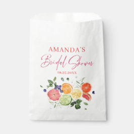 Festliches, helles, florales Citrus Slice Brautpar Geschenktütchen