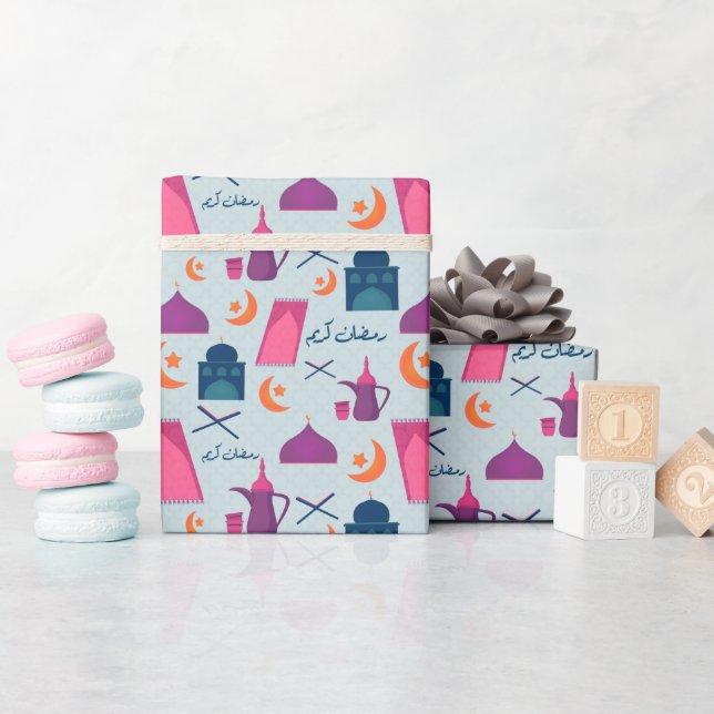Festliches islamisches Ramadan-Design Geschenkpapier (Babyparty)