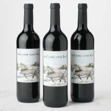 Festliches Isländisches Pferd in der Winterlandsch