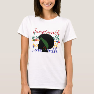 Festliches Juneteenth-T-Shirt T-Shirt