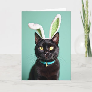 Festliches Katzenporträt Karte