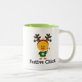 Festliches Küken Zweifarbige Tasse