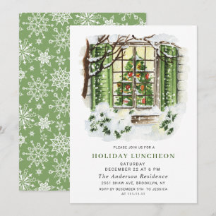 Festliches Landhaus CHRISTMAS FERIENWOHNUNG LUNCHE Einladung