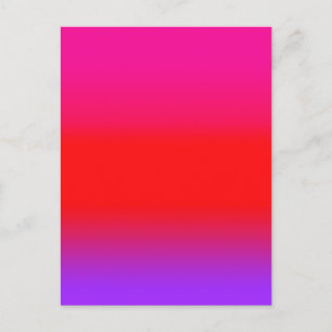 Festliches Magenta-Rot-Purple-Ombre Postkarte