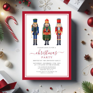 Festliches Nutcracker-Weihnachtsfest - Party Einladung