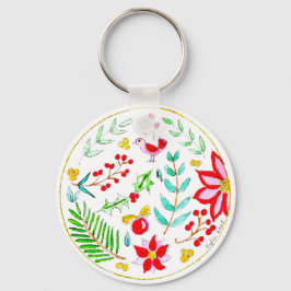 Festliches Ornament Schlüsselanhänger