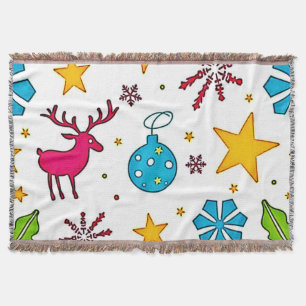 Festliches Rentier-Magie-Muster-Design Decke