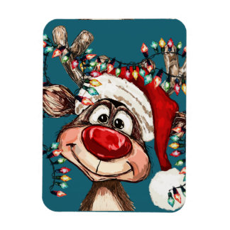 Festliches Rentier-Weihnachtsduschevorhang Magnet