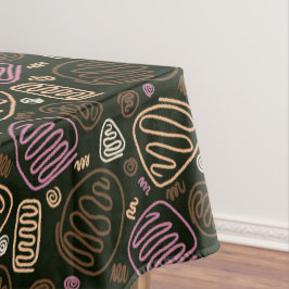 Festliches rosa-One-Line-künstlerisches Zeichn-Mus Tischdecke