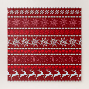 Festliches Schneeflocken- und Rentierdesign