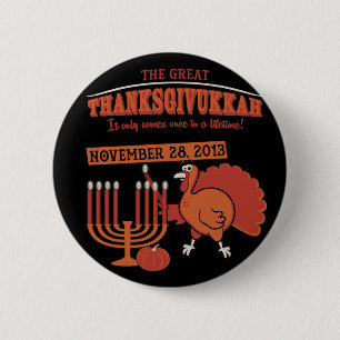 Festliches 'Thanksgivukkah Button